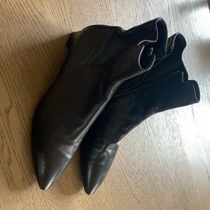 Brand NEW AGL black Italian leather BOOTIES